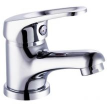 Pro Et Discount - Robinet salle de bain mitigeur de lavabo bas chromé limiteur de débit vidage complet