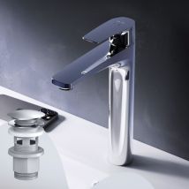 Am.pm - Robinet Salle de Bain Mitigeur lavabo, Chromé, taille l, FGA92200