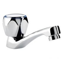 Rubinetto singolo per lavabo ad acqua fredda con testain ceramica