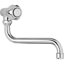 Paini France Robinetterie - Grifer a monomando de pared para lavabo con ca o bajo giratorio Orchidea Tevere