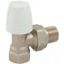 Conecterm France - Robinet simple réglage équerre Mâle Femelle 1/2 (15/21) - Conecterm