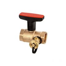 Heimeier - Robinet spherique Globo h avec vidange dn 40 (1 1/2') femelle