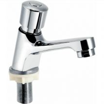 Treetalk - Robinet temporisé chromé à Fermeture Automatique économie d'eau temporisation du Robinet d'évier du lavabo Robinet pour la Cuisine Salle