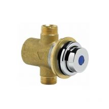 Robinet de lavabo à encastrer temporisé avec fixation murale Idral 08140SP Chromé