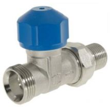 Conecterm France - Robinet thermostatique Droit Mâle 1/2 (15/21) - Mâle 3/4 ek (eurocône) - Conecterm