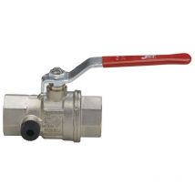 Altech - vanne à sphère en laiton - femelle / femelle - 1/2 pouce avec purge