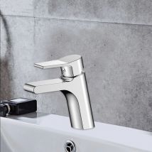 Robinet vasque mitigeur design de lavabo bec fixe laiton chrome
