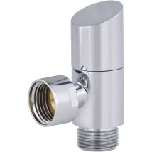 Robinet d'arrêt equerre 1/4tour 12x17 modèle déco noyon & thiebault Oblique