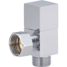Robinet d'arrêt equerre 1/4tour 12x17 modèle déco NOYON & THIEBAULT Carré