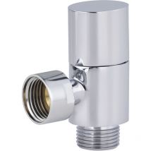 Robinet d'arrêt equerre 1/4tour 12x17 modèle déco NOYON & THIEBAULT Ovale