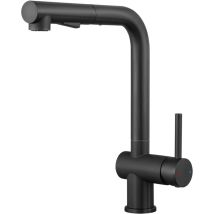 Sofetiy Max - Robinets De Cuisine Avec Douchette Extractible, Levier Unique Rotatif À 360, Mitigeur D'Évier De Cuisine, 2 Modes De Pulvérisat - Noir