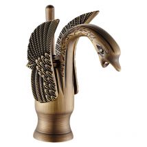 Gotrays - Robinets de lavabo Robinet Salle de bains Lavabo Robinet Hôtel Cuivre Mitigeurs Robinets chauds et froids,Courtcuivre