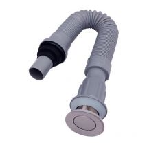 Robinetterie de salle de bains, vasque, lavabo, tuyau de descente intégré, joints en s en plastique, tuyau de descente