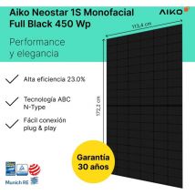Robinsun - Performance 445 Kit Solar 1 Panel Monofacial 445 Wp + Microinversor 800 w + Fijación 90o + Cable 5m