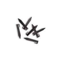 Piquets robot tondeuse – Accessoire pour tondeuse – 50 piquets robustes – Noir – Robomow
