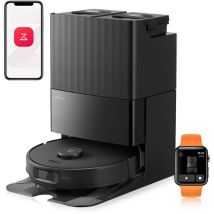 Qrevo Edge S5A Staubsauger Roboter mit Wischfunktion 18500 Pa(Upgrade von Qrevo master 10000pa), Dual Anti-Tangle-System,75°C