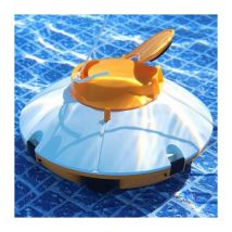 Robot aspirateur de piscine autonome Bestway Frisbee orange pour piscine à fond plat