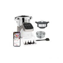 Moulinex - Robot cuiseur Companion Pro avec Cuiseur vapeur YY5286FG 1550 w Argent