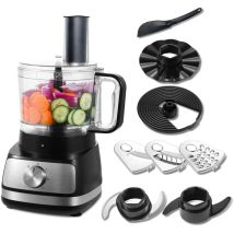 Robot Culinaire Topstrong, 800 W, Hachoir, Robot Culinaire Gris 2 L, Hachoir Multifonction, Robot Culinaire Compact, 3 Vitesses Et Impulsion, Hachoir,