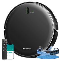 Liectroux - Robot Lavapavimenti Aspirapolvere L200, Mappatura intelligente, App WiFi e controllo vocale, Aspirazione 4000Pa, Motore brushless,