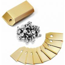Lame de Rechange en titane pour Tondeuse Husqvarna, Lot de 45 Lame de tondeuse à gazon, Faucheuses à Gazon accessoires avec vis