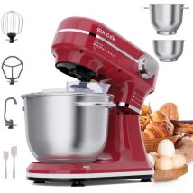 Küchenmaschine Und Elektrischer Handmixer, Leistungsstarker 1500-w-motor, mit Zwei Rührschüsseln Aus Edelstahl (4,5 L Und 5,5 L), multifunktionaler 