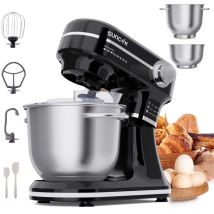 Küchenmaschine Und Elektrischer Handmixer, Leistungsstarker 1500-w-motor, mit Zwei Rührschüsseln Aus Edelstahl (4,5 L Und 5,5 L), multifunktionaler 