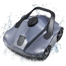 Robot nettoyeur de piscine automatique, nettoyeur de piscine sans fil pour les piscines hors sol plates