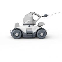 E-b - Limpiafondos Robot de Piscina Batería 90 min Kokido Manga x Depósito 4 litros Sin Cables Sistema Stop Go