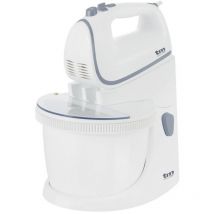 Tm Electron - TMPBA112 - Mélangeur pâtissier avec bol 2,5 l et protection anti-éclaboussures, 450 w