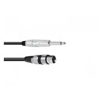 Kabel AC-50 XLR-Kuppl./Klinke-St.mono 2m Anschlusskabel Stecker Audio HiFi Ominitronic