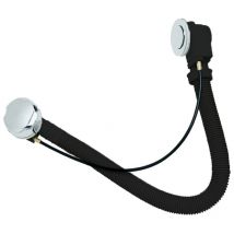 Roca Aqua Press Down Pop Up Bath Waste and Overflow Chrome - Slotted