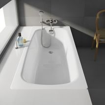 Contesa Single Ended Steel Bath - 1700mm x 700mm - 2 Tap Hole - Roca