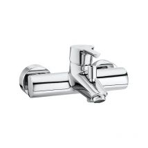 Roca - Malva Wall Mounted Round Single Lever Chrome Finish Bath Shower Mixer Tap