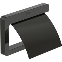 Roca - Porte-rouleau tempo avec couvercle Couleur : noir titane