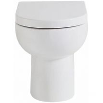 Roca - Toilet Back to Wall wc Pan Modern d Shaped Inc Soft Close Seat Life