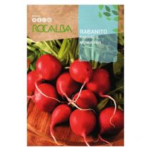 Rocalba - semillas rabanito redondo rojo 25 gr, Pack 5 Sobres