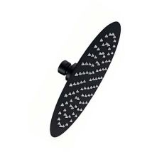 Pomme de douche Bani Black 200 mm – Finition chrome/noir moderne – Fabriquée en ABS robuste – Salle de bain et WC