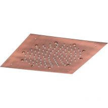 Pollini Acqua Design - Rociador de ducha de techo de 30 x 30 cm en color cobre cepillado marte SD4960303RA cobre