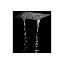 Imex - Rociador rectangular 3 vías con premarco negro mate [ ]