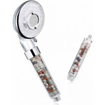 Cabezal de Ducha, Cabezal de Ducha Antical con Doble Filtro de Iones Negativos y Cloro, con Sistema de Filtración y 3 Modos de Ducha, Filtro de Ducha