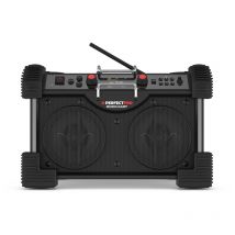 Perfectpro - Radio da cantiere rockhart con batteria integrata + caricabatterie