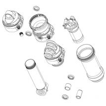 Sram - rockshox spare - rear shock volume reducer kit - (includes 1 negative token) - super deluxe thrushaft C1 (2021): - RSS8051006
