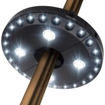 Parasol Lights, Patio Umbrella Light, 3 Brightness Modes, 28 LED Lights at 220 Lux - 4 x AA Battery Operated, Umbrella Light for Patio Umbrellas,