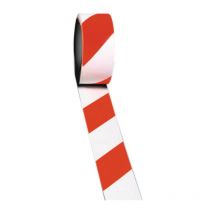 Nastro segnaletico per pavimenti Easy Tape pvc rosso / bianco L.33m P.50mm Rl. Rocol