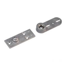 Dormakaba - Soporte de suelo 8550 para puertas batientes, montaje lateral H.27mm