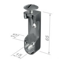 Rodamiento de tubo de armario 11118 zinc fundido a presión, peso 30x15 mm pg (Por 50)