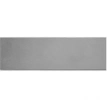 Jardin202 - Rodapie Aluminio Recto X5 unds Seleccione color y medida 100mm alt. 3m larg. (Gris-Metalizado)