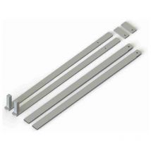 Roger - LT305Q paire de bras télescopiques L800mm raccord carré et supports à souder