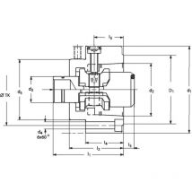 Röhm Anbauflansch Mit Einbauspannsatz Hsk-c, Nenngröße 40 - 820803
